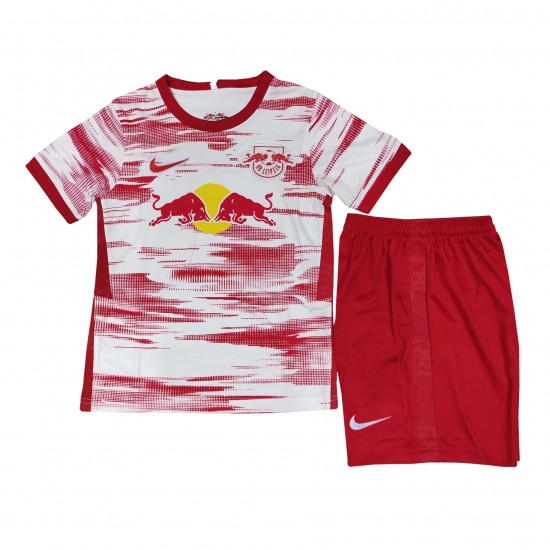 Camisola RB Leipzig Criança Equipamento Primeiro 2021-2022 Manga Curta